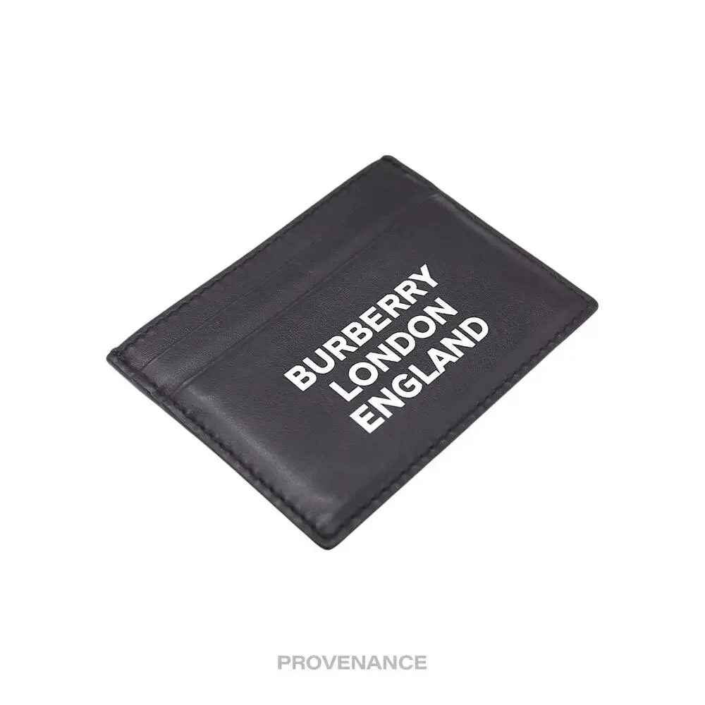 🔴 BURBERRY LONDON ENGLAND Card Holder Wallet - Black
